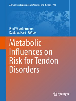 cover image of Metabolic Influences on Risk for Tendon Disorders
